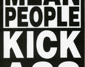 MEAN PEOPLE KICKASS Authentic Grateful Dead lot bumper stickers. From the 80s grateful dead store, grateful dead Stickers, grateful merch