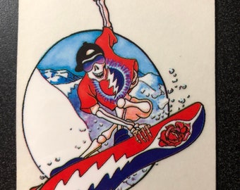 Skelton Snow Boarding Vintage Grateful Dead stickers grateful dead store, grateful dead stickers, grateful stickers