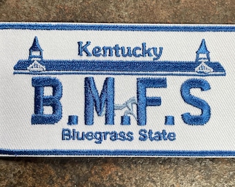 Billy Strings B.M.F.S multiple STATE Plate Heat Applied Patch PatchMafia.com
