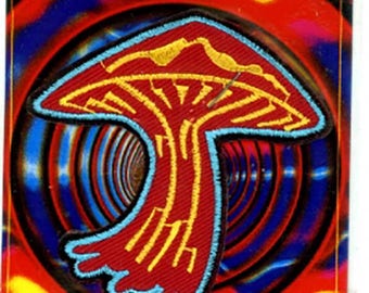 Mushroom Iron on Psychedelic Dead patch PatchMafia.com