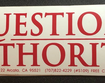 Question Authority Vintage Grateful Dead stickers grateful dead store, grateful dead stickers, grateful stickers