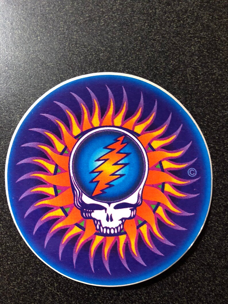 grateful dead stickers liquid blue