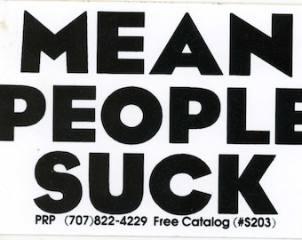 Mean People Suck Vintage Grateful Dead stickers grateful dead store, grateful dead stickers, grateful stickers