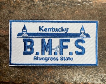 Billy Strings B.M.F.S multiple STATE Plate Heat Applied Patch PatchMafia.com