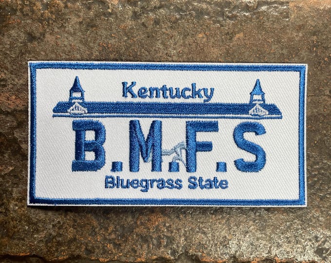 Billy Strings B.M.F.S multiple STATE Plate Heat Applied Patch PatchMafia.com
