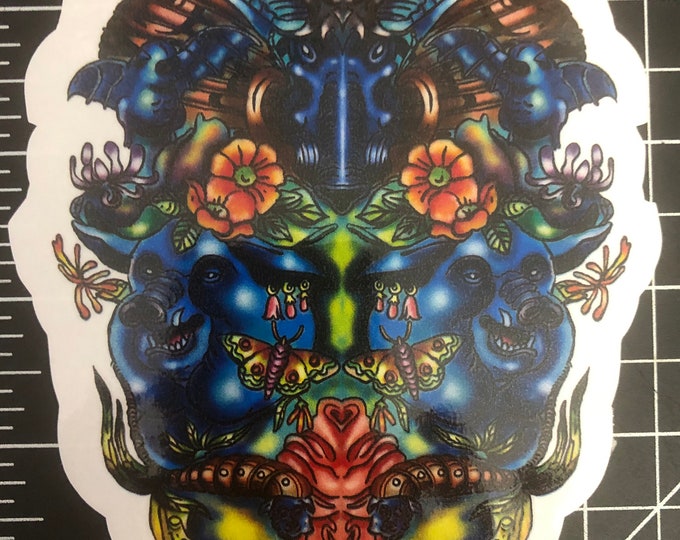 When Pigs Fly Die Cut Earth Kind Designs TM inspired Live Grateful Original Dead image.