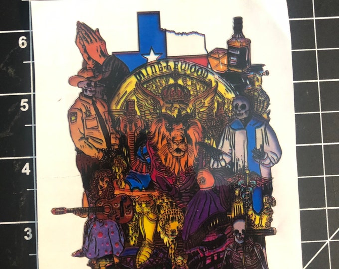 Minglewood Blues Earth Kind Designs TM Die Cut sticker inspired Live Grateful Original Dead image. Original artist