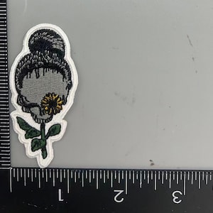 China Cat Sunflower Iron ON Patch. PatchMafia.com