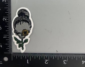 China Cat Sunflower Iron ON Patch.