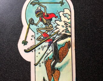 skelton downhill skying Vintage Grateful Dead stickers grateful dead store, grateful dead stickers, grateful stickers