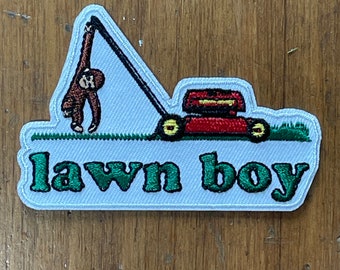 Lawn Boy Iron ON Patch. Inspired Phish Patch from the Song Laen Boy the ROOM PatchMafia.com