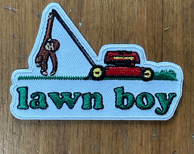 Lawn Boy Iron ON Patch. Inspired Phish Patch from the Song Laen Boy the ROOM PatchMafia.com