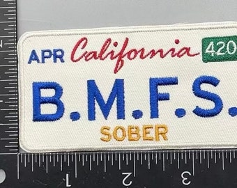 Billy Strings California Sober BMFS Plate Patch and other STATES you can choose. PatchMafia.com