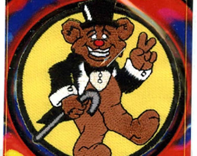 Peace Bear Iron on Psychedelic Grateful Dead Inspired grateful dead store, grateful dead patches, grateful patch PatchMafia.com