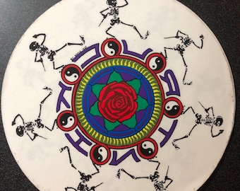 Skelton Rose Vintage Grateful Dead stickers grateful dead store, grateful dead stickers, grateful stickers
