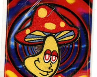 Stoned Mushroom Iron on Psychedelic Dead patch PatchMafia.com