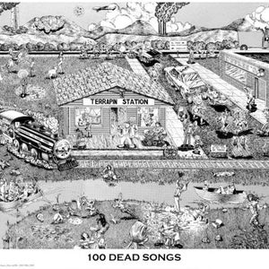 Grateful Dead Songs Poster 100 Grateful Dead Songs Poster. Designed back in 1981 by renowned Grateful Dead artist Gary Krugman.  24&quot; x 36&quot;