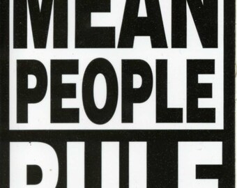 MEAN PEOPLE RULE Authentic Grateful Dead lot bumper stickers. From the 80s grateful dead store, grateful dead Stickers, grateful merch