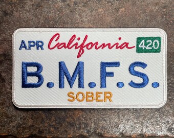Billy Strings B.M.F.S multiple STATE Plate Heat Applied Patch PatchMafia.com