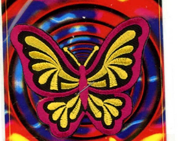 Sun Butterfly Iron on Psychedelic Grateful Dead Inspired grateful dead store, grateful dead patches, grateful patch PatchMafia.com