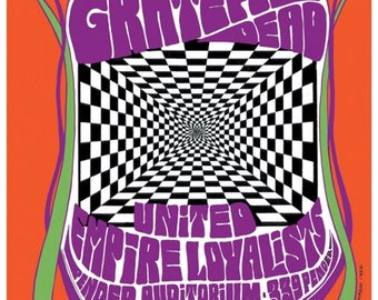 Grateful Dead Aug 5th 1966 Poster Grateful Dead - 1966 - Concert Poster