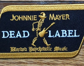 Dead Label Blended  Music Iron ON Patch. Johnny MAYER tribute Patch