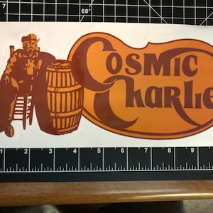 Cosmic Charlie Die Cut sticker 10&quot; x 5&quot; inspired Live Grateful Original Dead image.