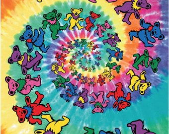 Grateful Dead Bears Poster 24x36 Officially licensed by GDM