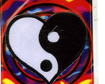 Heart Ying/Yang Iron on Psychedelic  Dead patch PatchMafia.com