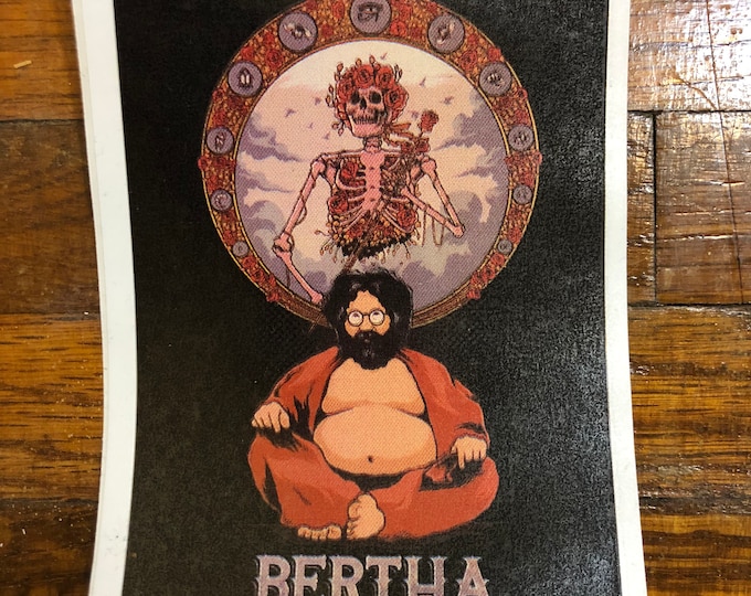 Jerry buddha  Vintage Grateful Dead stickers grateful dead store, grateful dead stickers, grateful stickers