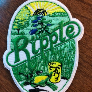 RIPPLE Iron on Psychedelic Patchs LiveGrateful inspired Patches PatchMafia.com
