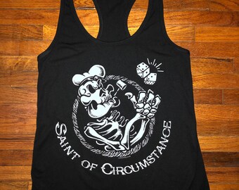 Saint of Circumstance Grateful Dead Inspired Womens Racerback Tank top