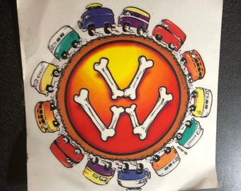 VW GD Vintage Authentic Grateful Dead lot stickers From the 70s and 80s grateful dead store, grateful dead STICKERS vintage