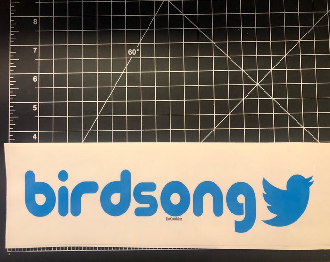 Bird Song Die Cut.. inspired Live Grateful Original Dead image.
