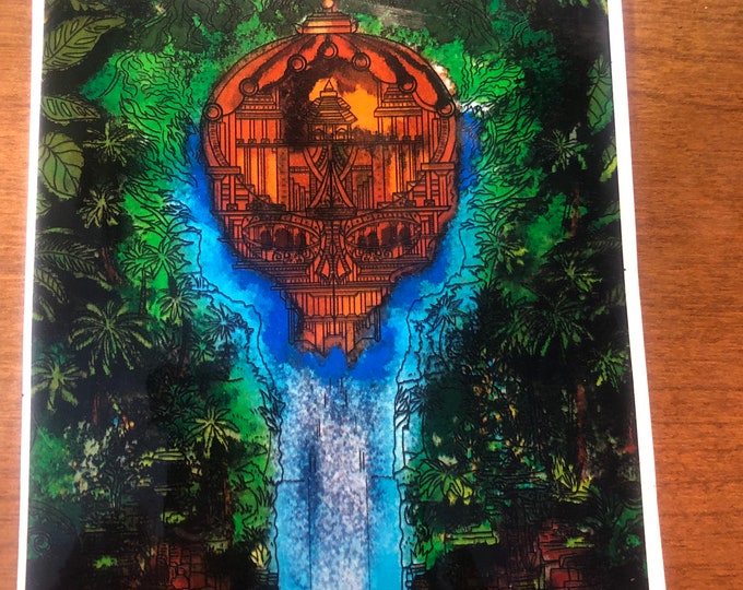 GD Temple sacred ground clear window sticker Dead inspired Live Grateful Original image.