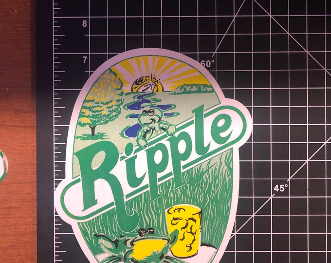 RIPPLE Die Cut..    inspired Live Grateful Original Dead image. Original artist circa Fall 1988