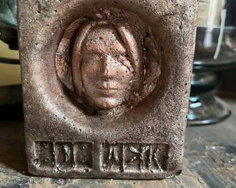 Bob Weir Cast Stone Book End Sculpture