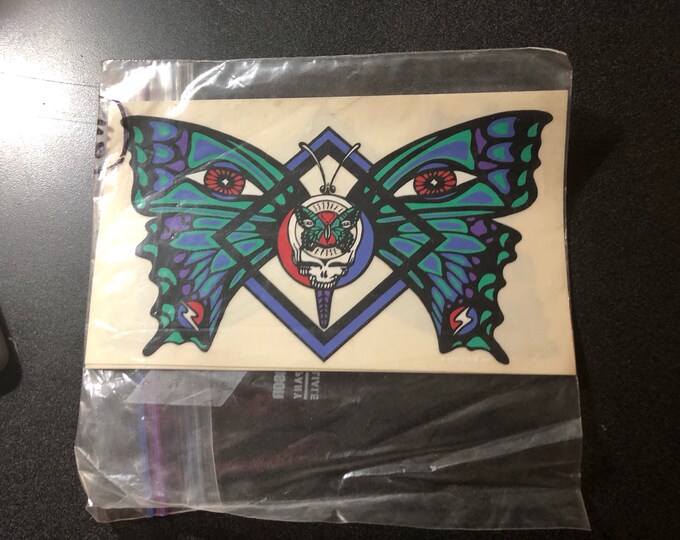 BUTTERFLY GD Vintage Stickers Limited Edition Vintage Stickers Grateful Dead officially licensed