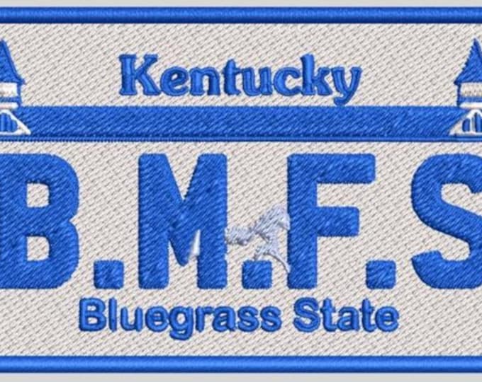 Billy Strings B.M.F.S multiple STATE Plate Heat Applied Patch PatchMafia.com