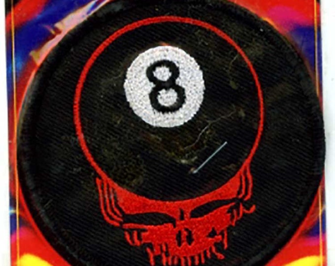 Eight Ball Iron on Psychedelic Grateful Dead Inspired grateful dead store, grateful dead patches, grateful patch PatchMafia.com