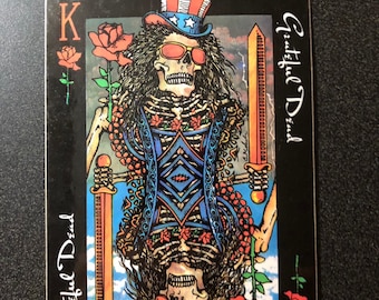 Grateful Dead Dubois King oh Hearts Vintage Stickers Limited Edition Vintage Stickers Grateful Dead officially licensed