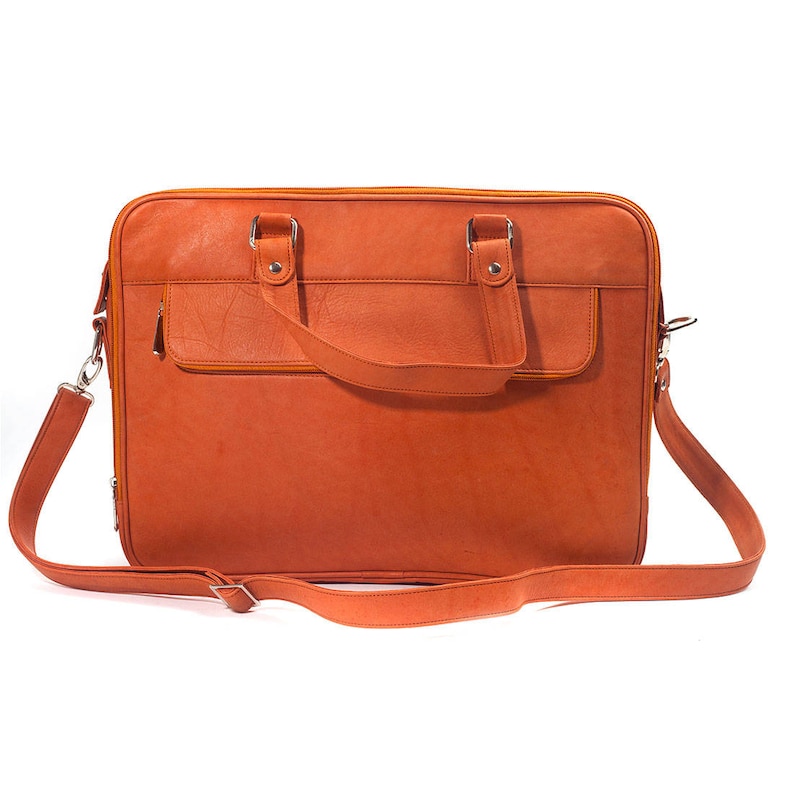 Jeffery Buffalo Leather Laptop Bag