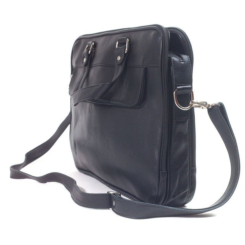 Jeffery Buffalo Leather Laptop Bag