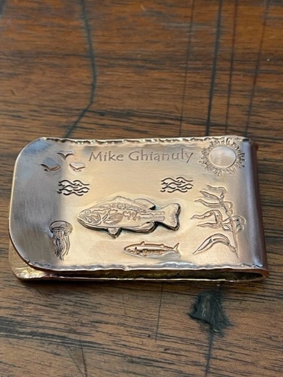 Money Clip EDC Men's Gift Custom Made Fishing Money Clip Made to Order. See  More at Www.eldoradojewelers.com 