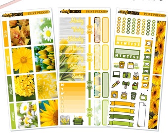 Fresh Cut | Print Pression Weeks Planner | Printable Weekly Sticker Kit