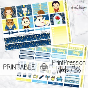 Aime ta bête | Print Pression Weeks et B6 Planner | Kit d’autocollants hebdomadaires imprimables