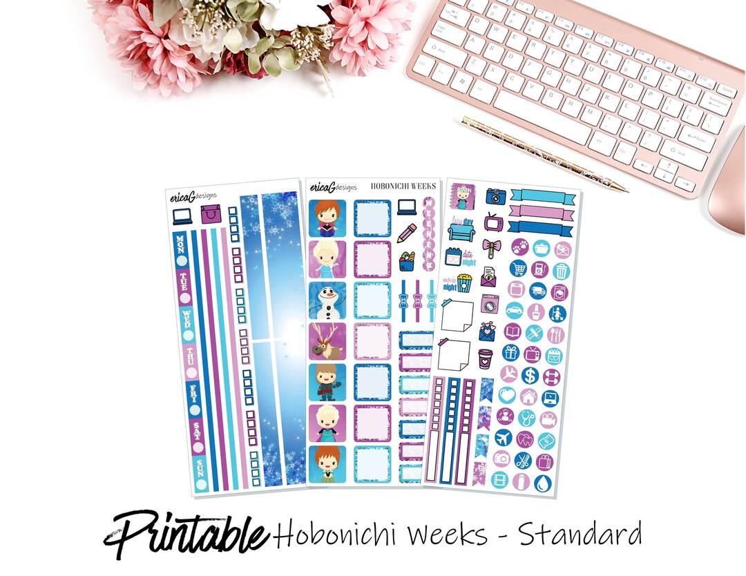 Ice Princess | Hobonichi Weeks - STANDARD KIT ONLY | Printable Weekly ...
