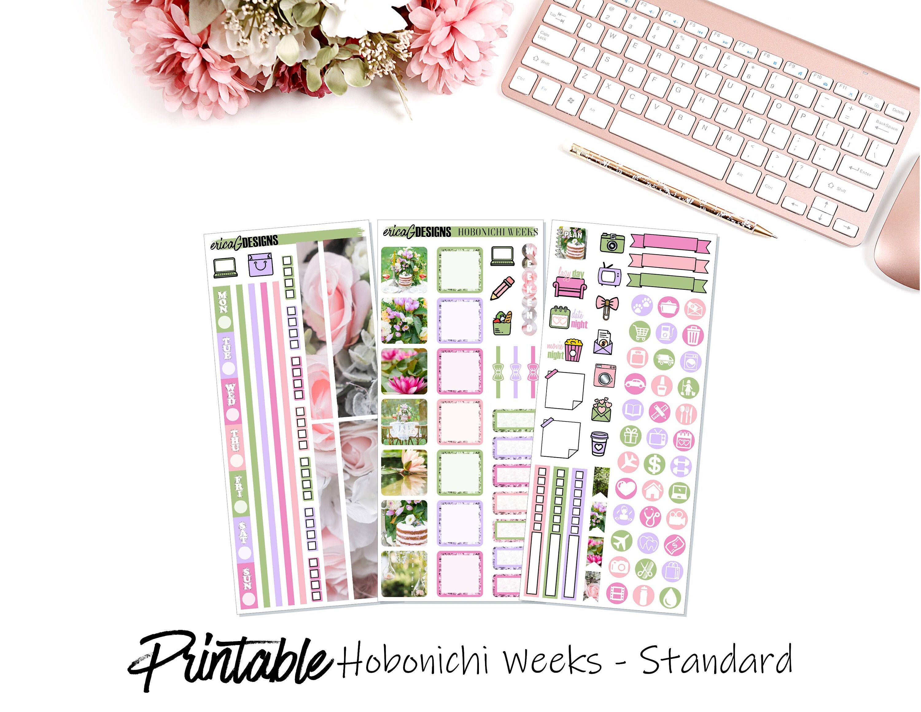Garden Party | Hobonichi Weeks - STANDARD KIT ONLY | Printable Weekly ...