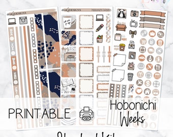 Stay at Home | Hobonichi Weeks - STANDARD KIT ONLY | Printable Weekly Sticker Kit