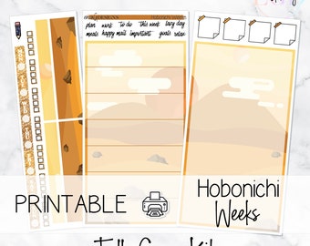 Rey's Story | Hobonichi Weeks - FULL PAGE Add-on | Printable Weekly Sticker Kit